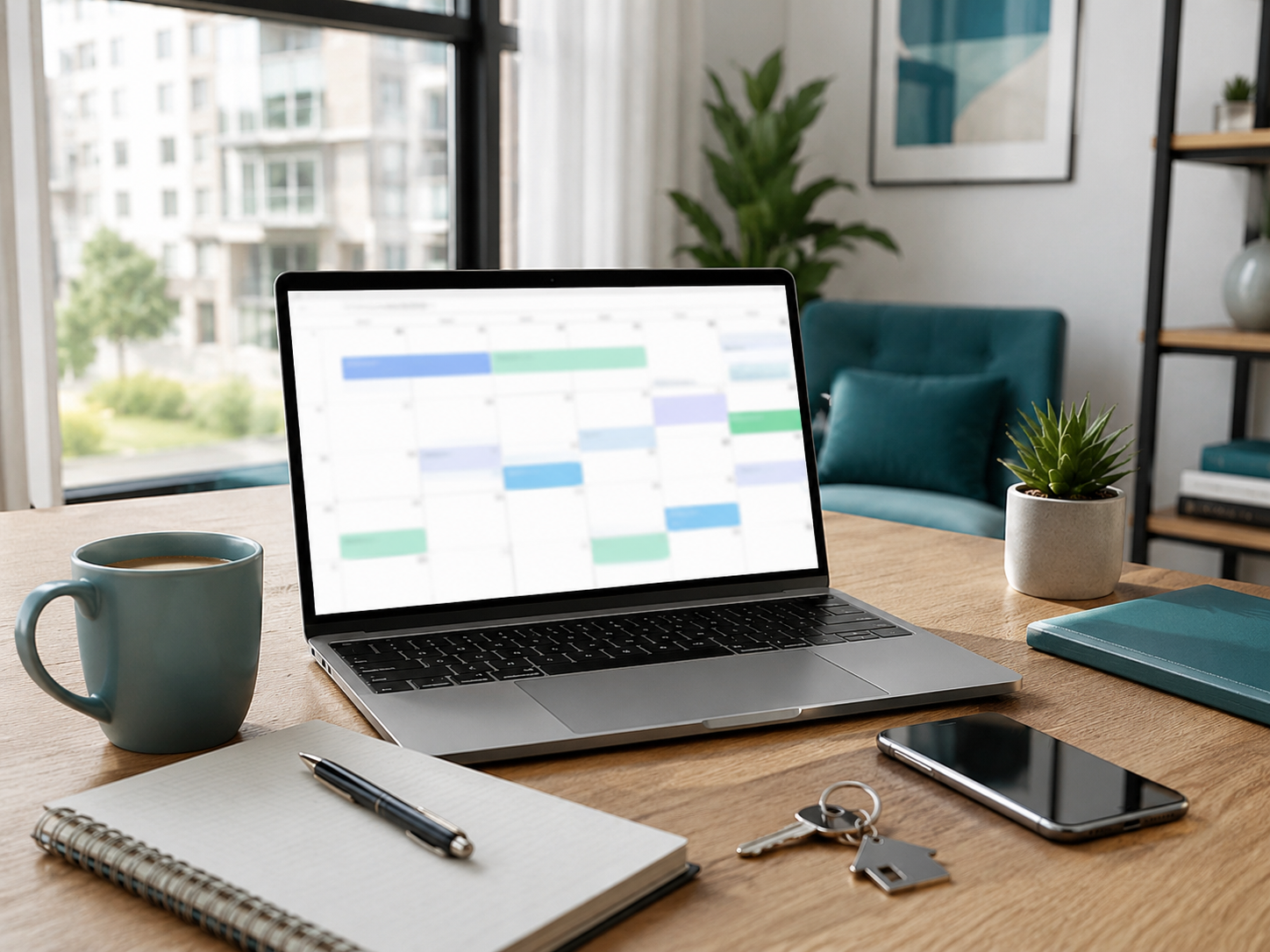 Gestión de reservas y calendario de alquiler temporal