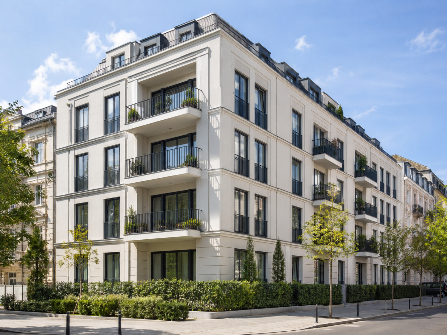 Edificio residencial moderno para viviendas destinadas a alquiler habitacional